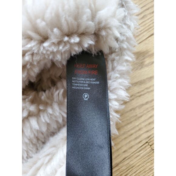 Urban Outfitters Unisex M Leigh Jacket SherpaLined Faux Suede Penny Lane Y2K EUC - Picture 8 of 15